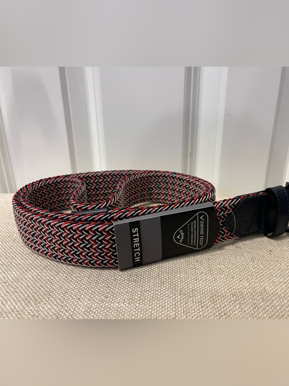 NWT CALLAWAY MEN'S STRETCH WOVEN BELT- LARGE (38-40)